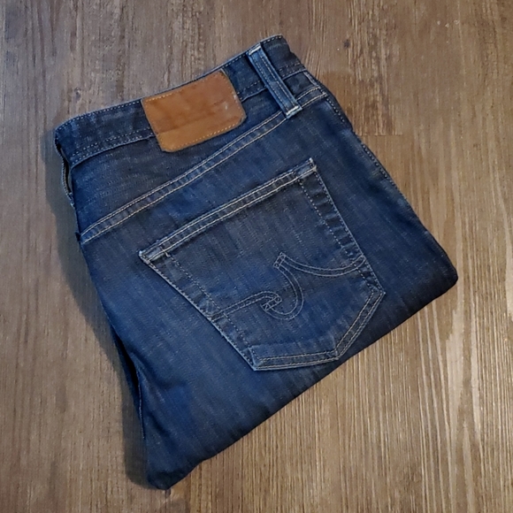 AG Adriano Goldschmied The Protege Straight Leg Dark Denim Jeans Mens 34x27-1/2 - Picture 3 of 14